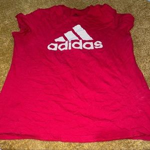 Adidas T-Shirt XL Mens Red